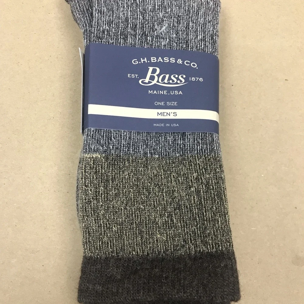 COPY - COPY - G H Bass thick merino wool socks men 2 pairs - Picture 2 of 5